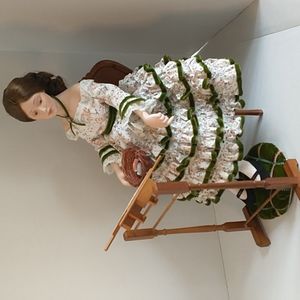 Norman Rockwell Cover Girls Porcelain Dolls " The Sempler "